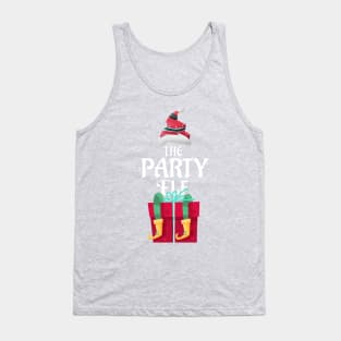 The Party Christmas Elf Matching Pajama Family Gift Tank Top